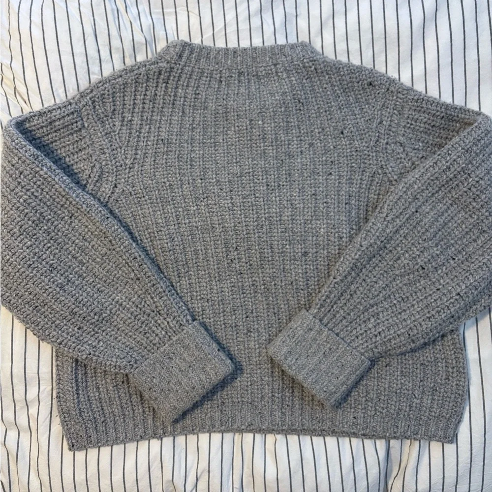 James Street Chunky Lowe Pullover Marled Silver - Picture 7 of 9